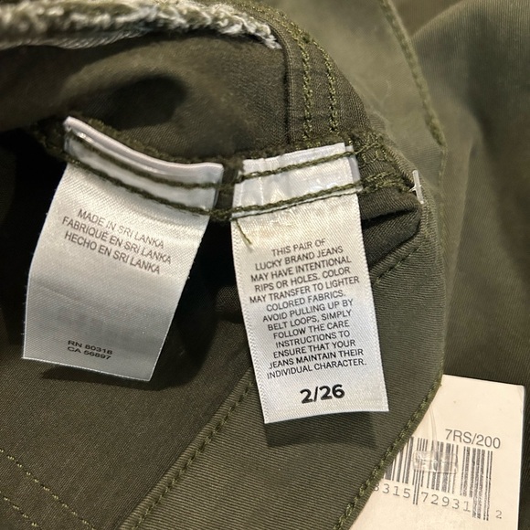 Lucky Brand Utility Straight Pant, size 2. NWT. - Picture 7 of 8